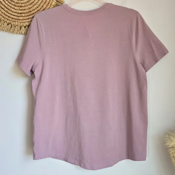 PACT Organic Ribbed Tee & LULULEMON Crew Love Tshirt Sustainable Top Lot Medium - Picture 14 of 15